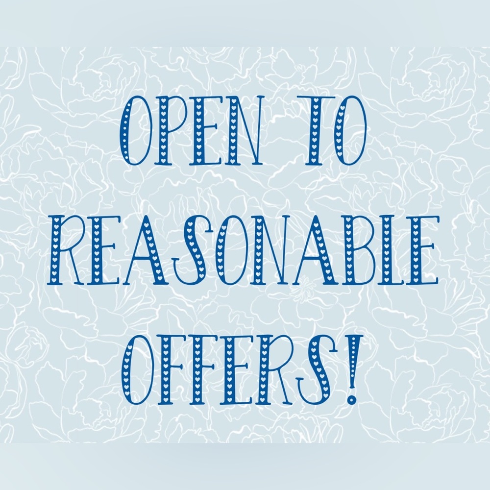 Accepting reasonable offers!